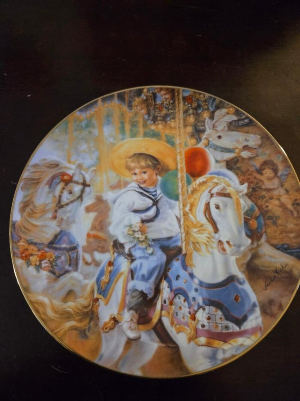 "Carousel of Dreams" collector plate
